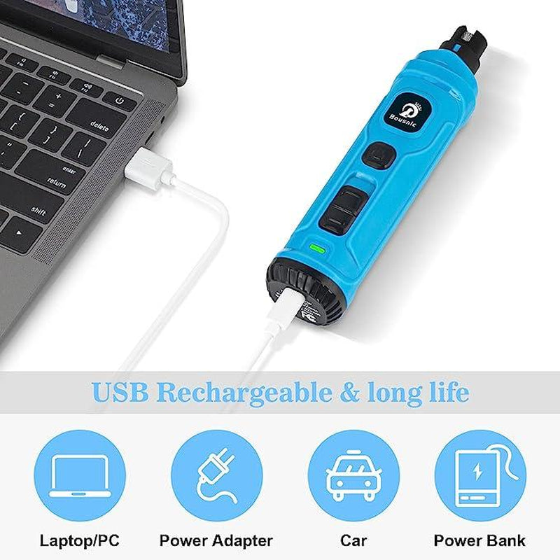 Dog Nail Grinder with 2 LED Light - Super Quiet Pet Nail Grinder 2-Speed Powerful Electric Dog Nail Trimmer File Toenail Grinder for Puppy Small Medium Large Breed Dogs & Cats