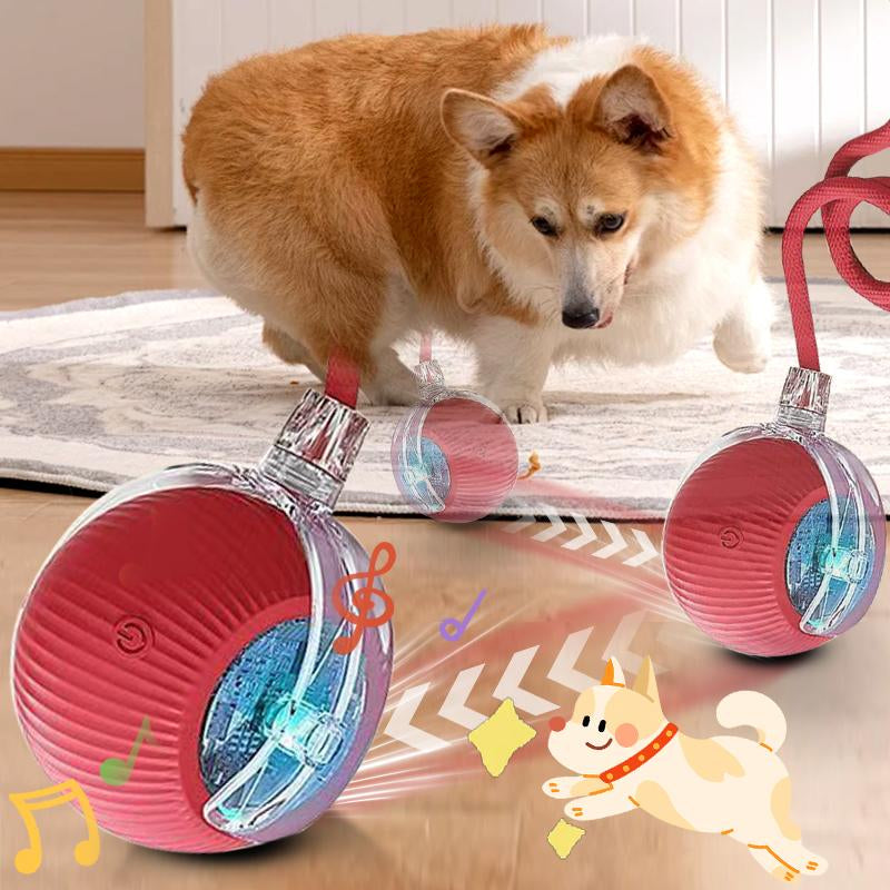 [2025 Newly Upgraded] Interactive Dog Toys Dog Balldurable Motion Activated Automatic Rolling Ball Toys Forsmall Medium Large Pets USB Rechargeable Self-Chargingall Day Long Obstacle Avoidance