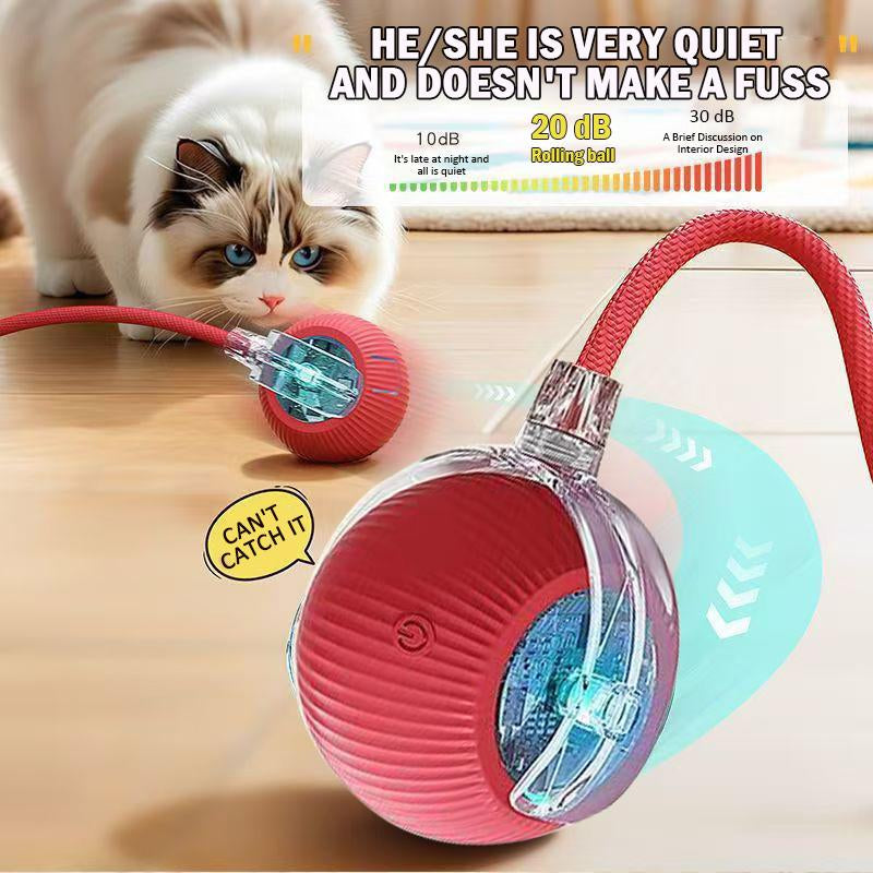 [2025 Newly Upgraded] Interactive Dog Toys Dog Balldurable Motion Activated Automatic Rolling Ball Toys Forsmall Medium Large Pets USB Rechargeable Self-Chargingall Day Long Obstacle Avoidance