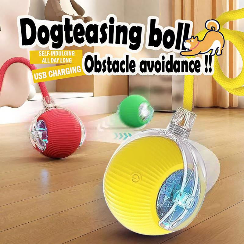 [2025 Newly Upgraded] Interactive Dog Toys Dog Balldurable Motion Activated Automatic Rolling Ball Toys Forsmall Medium Large Pets USB Rechargeable Self-Chargingall Day Long Obstacle Avoidance