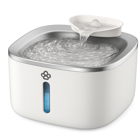 Stainless Steel Cat Water Fountain 3.5L/118Fl Oz Automatic Pet Drinking Fountains for Cats Indoor Quiet Running Waterer Fountains(Pw03 +3 Sets Filters)
