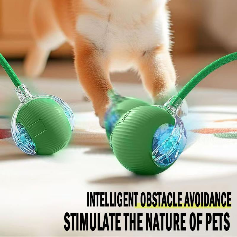 [2025 Newly Upgraded] Interactive Dog Toys Dog Balldurable Motion Activated Automatic Rolling Ball Toys Forsmall Medium Large Pets USB Rechargeable Self-Chargingall Day Long Obstacle Avoidance
