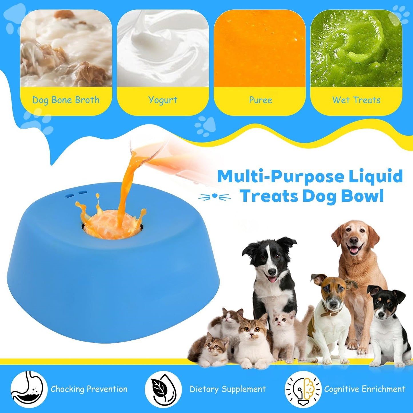 Pet Slow Feeding Bowl