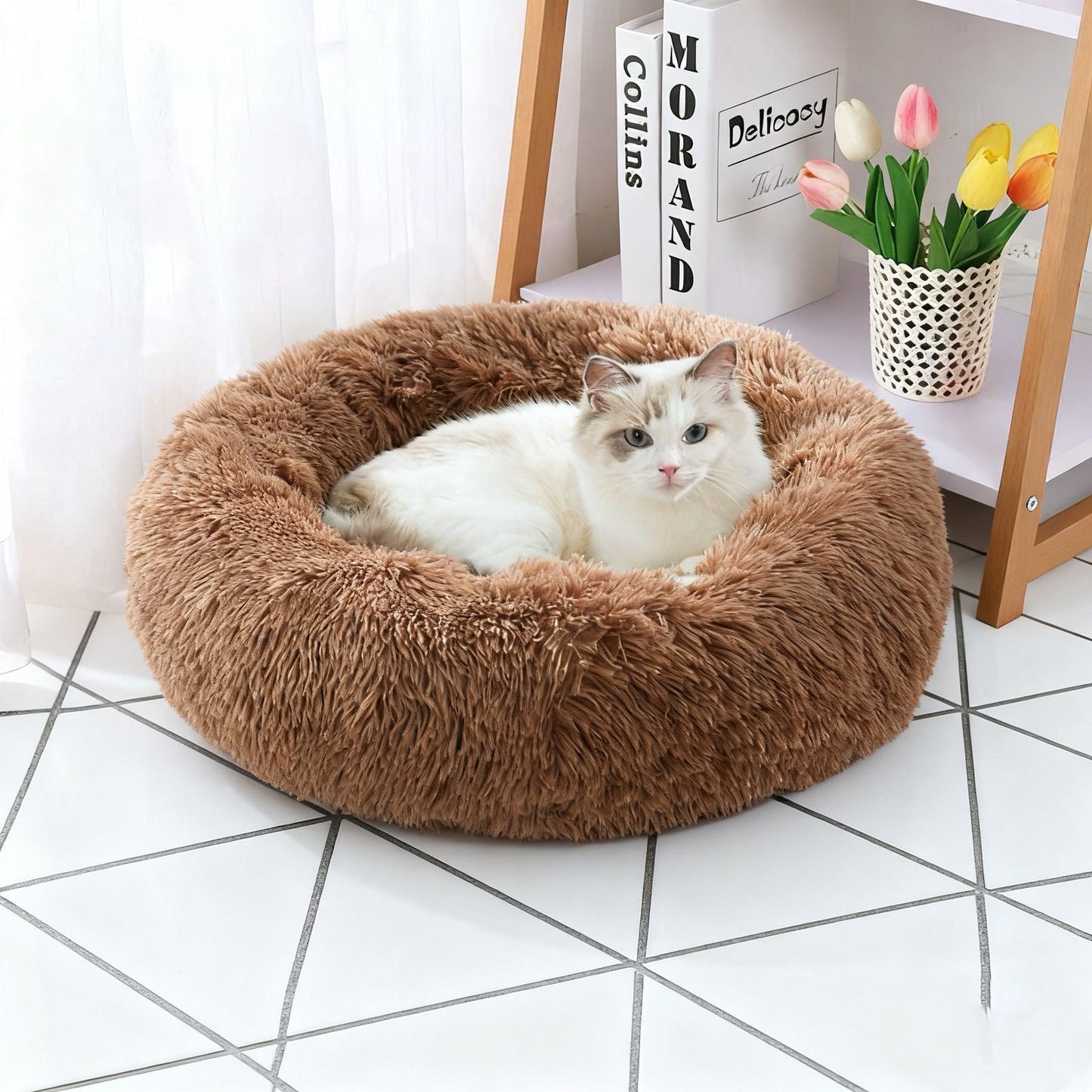 Plush Four-Season Pet Bed for Dogs and Cats